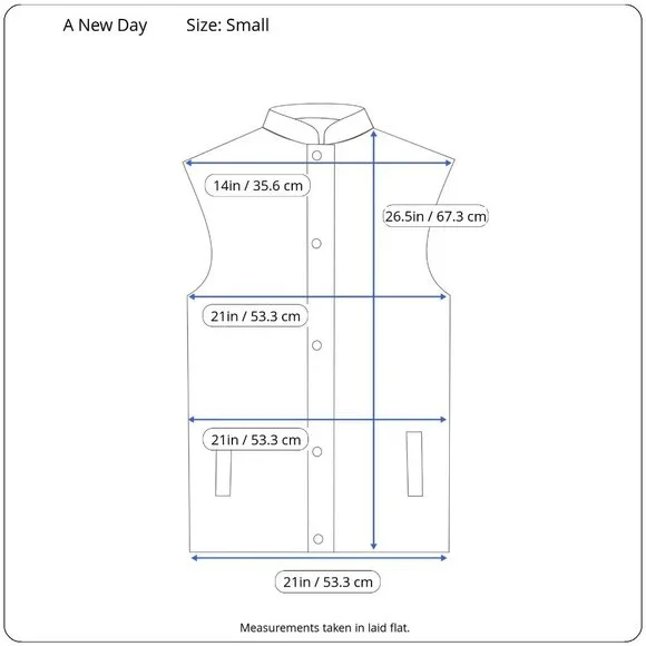 A New Day Womens Red Puffer Vest Lightweight Quilted Outerwear W/ Pockets Small - Picture 3 of 10